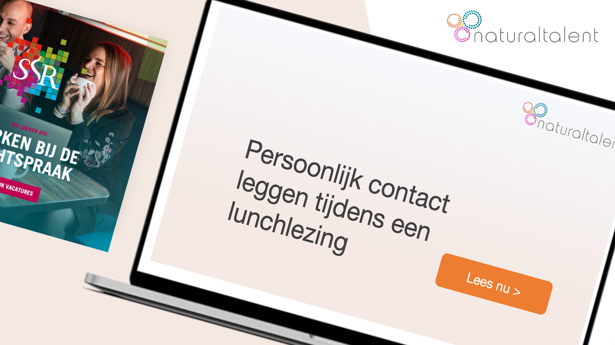 Persoonlijk contact leggen tijdens een lunchlezing